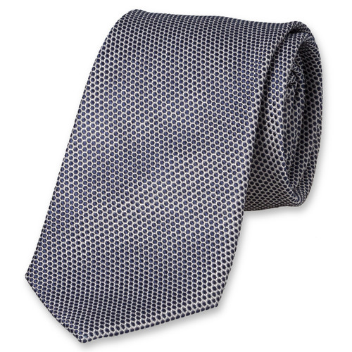 Navy Krawatte mit Punktemuster (1)