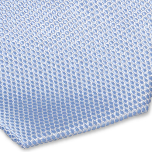 Hellblaue Krawatte mit Punktemuster (2)