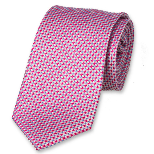 Rosa gemusterte Krawatte  (1)