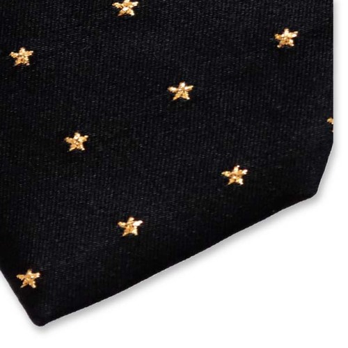 Sterne Krawatte Schwarzes Gold (2)
