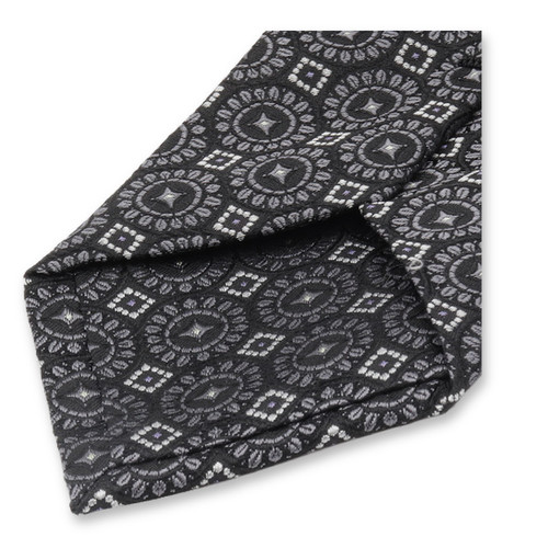 Dunkelblau-graues Krawattenmotiv (3)