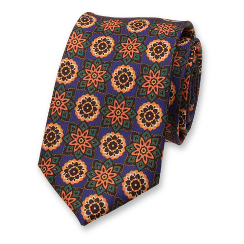 Lila Medaillon-Krawatte (1)