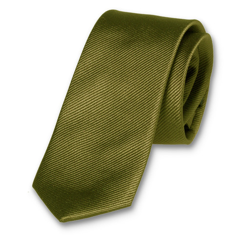 Olivgrüne Krawatte für Damen (1)