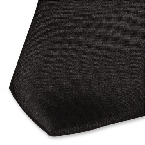Schwarze Damenkrawatte - Satin (2)