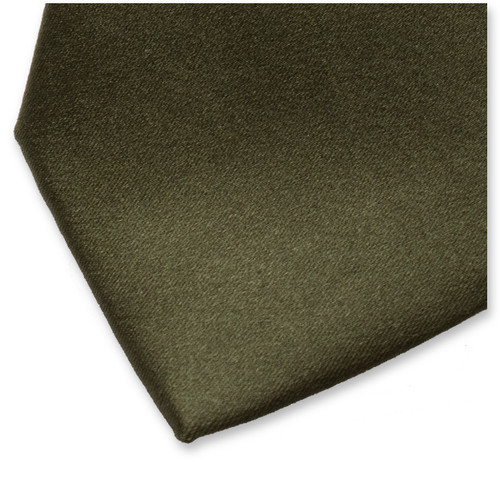 Dunkelgrüne Satinkrawatte (1)