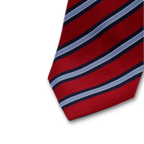 Rot-blau gestreifte Krawatte (2)