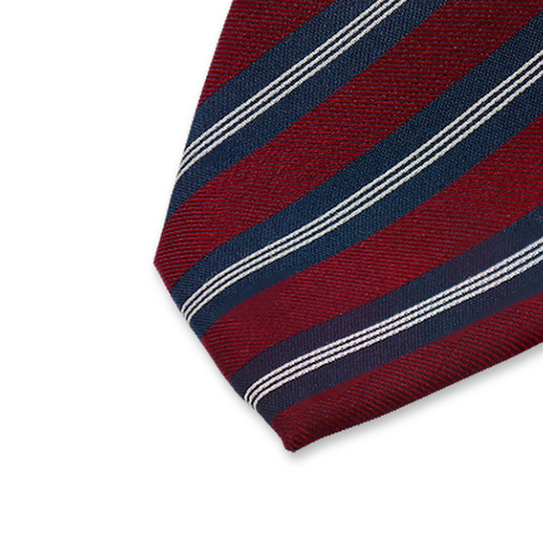 Dunkelrote gestreifte Krawatte (2)