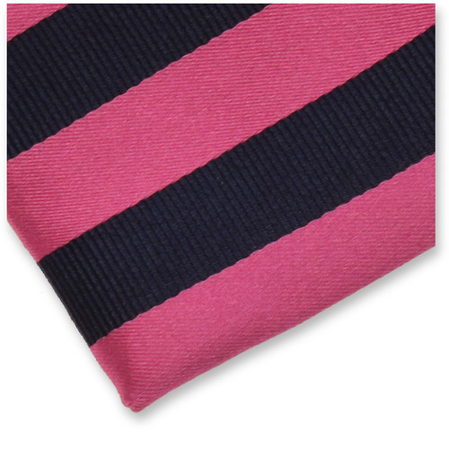 Streifenkrawatte rosa/dunkelblau (2)