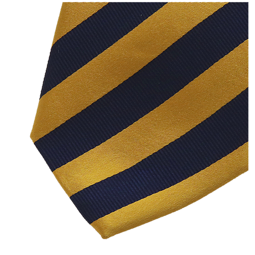 Streifenkrawatte gelb/dunkelblau (2)
