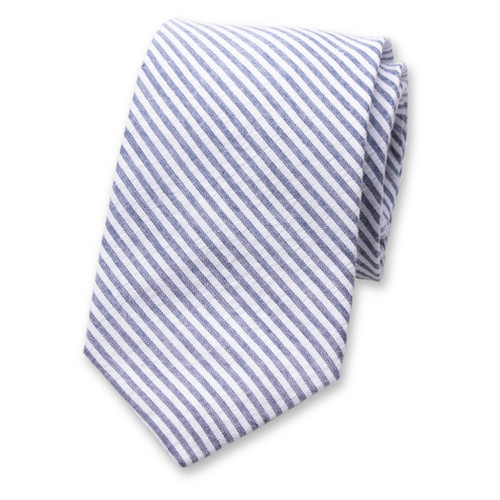 Seersucker-Krawatte - Dunkelblau (2)