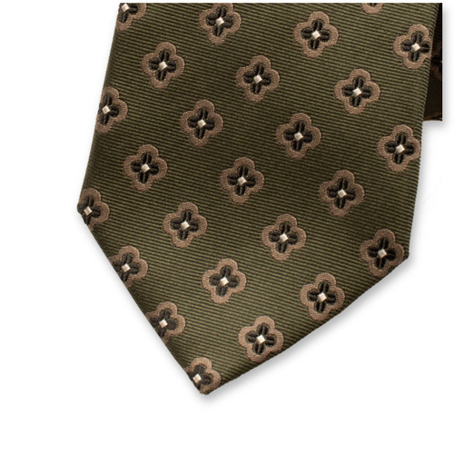 Grüne Luxus Krawatte Blumen (2)