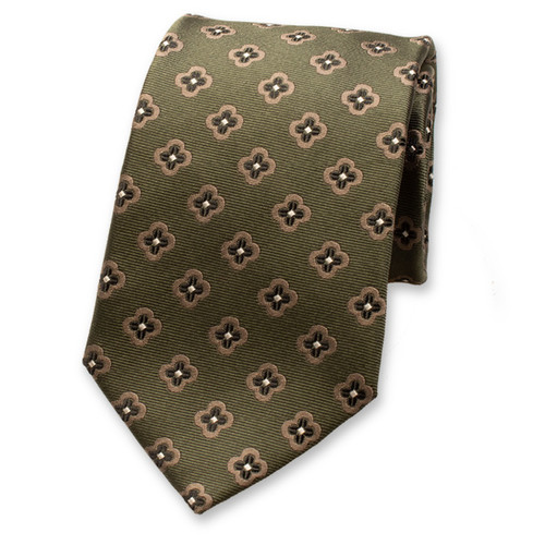 Grüne Luxus Krawatte Blumen (1)