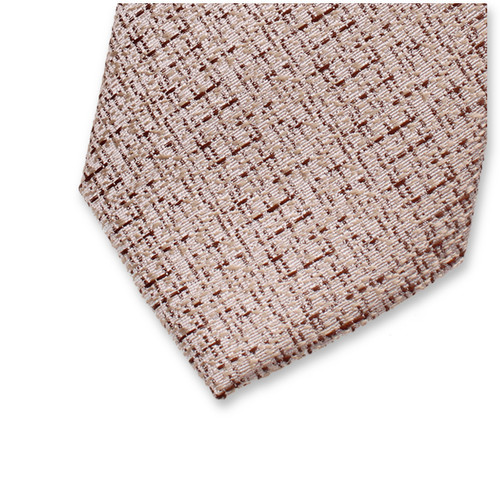 Beige Bouclé-Krawatte (2)