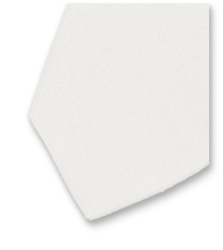 Weiße Krawatte aus Leinen (2)