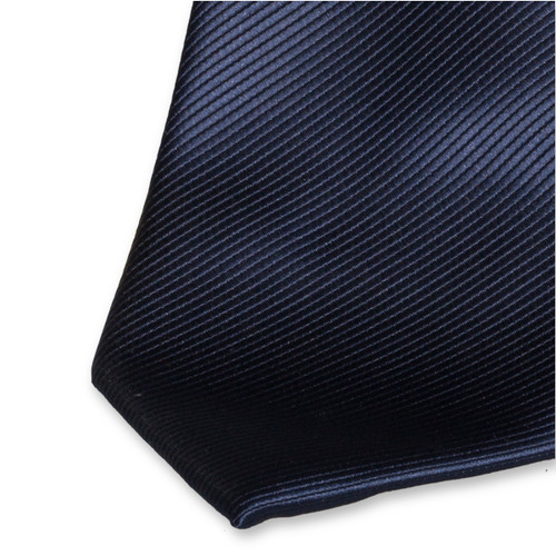  Polyester-Krawatte dunkelblau (2)
