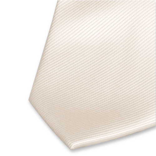Polyester-Krawatte cremeweiß (2)