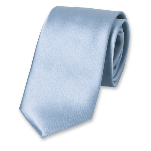 Satinkrawatte Babyblau Polyester   (1)
