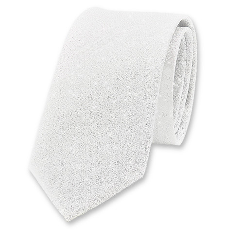 Silberne glitzer Krawatte (1)