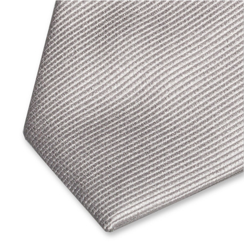 Schmale Krawatte Hellgrau (2)