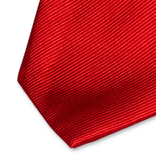 Schmale Krawatte Tomatenrot (2)