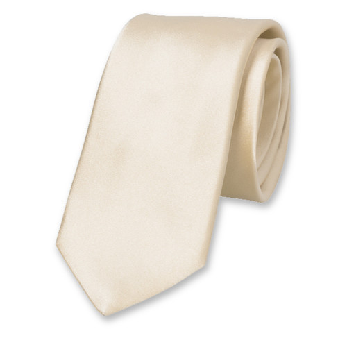 Off White Damenkrawatte - Satinseide (1)