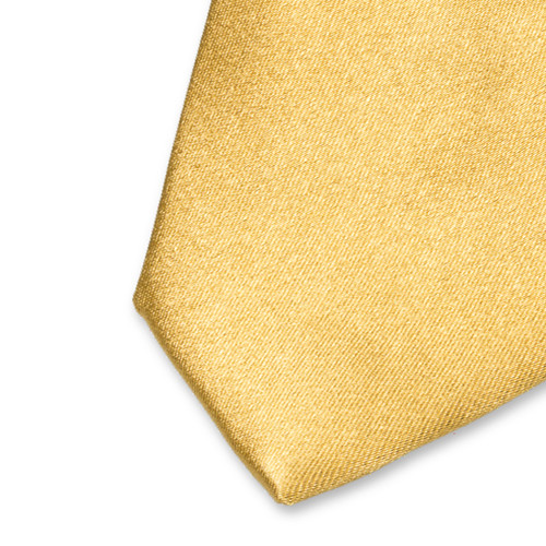 Schmale Satinkrawatte Golden (2)