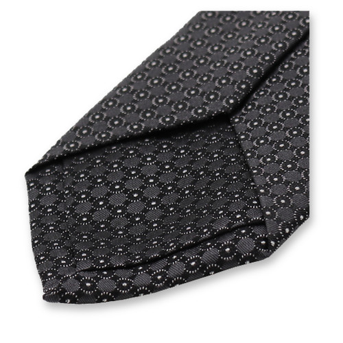 Schmale schwarze Krawatte – Kreis (3)