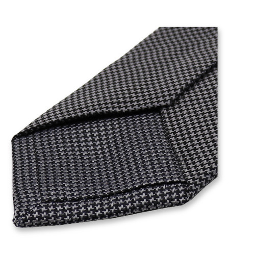 Schmale graue Krawatte - Pied de Poule (3)