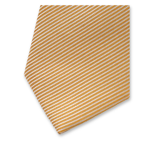 Schmale gelbe Krawatte gestreift (2)