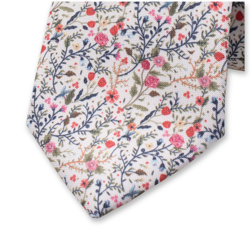 Krawatte mit bunten Blumen (2)