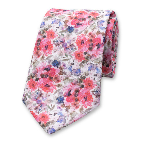 Rosa-lila Blumenkrawatte (2)