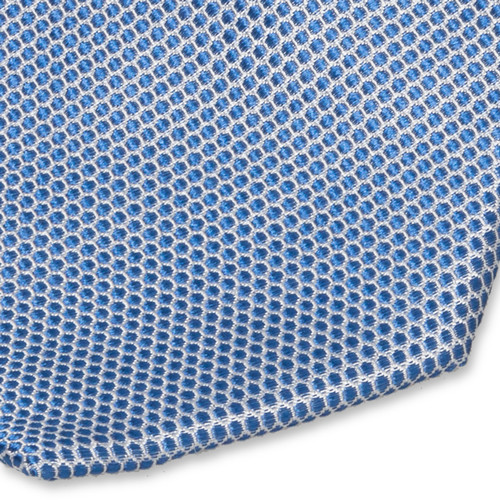 Blaue Krawatte mit Punktemuster (2)