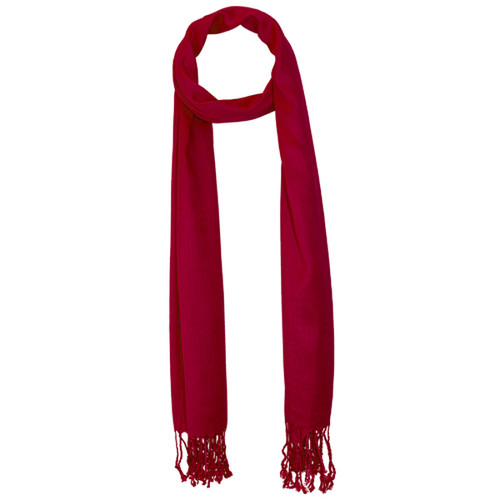 Dunkelrot Viskose Schal  (1)