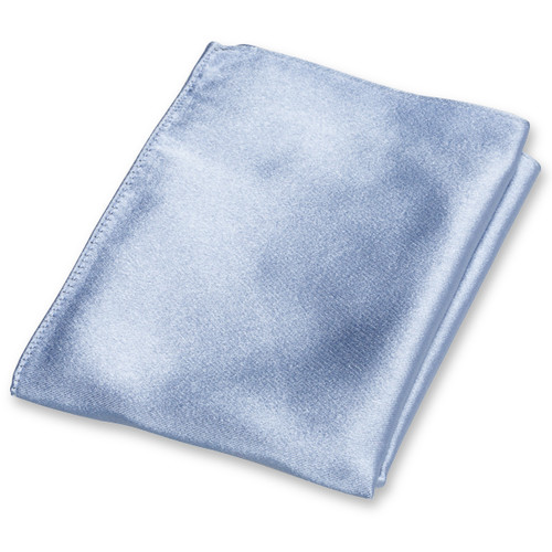 Blaues Satin Einstecktuch (1)