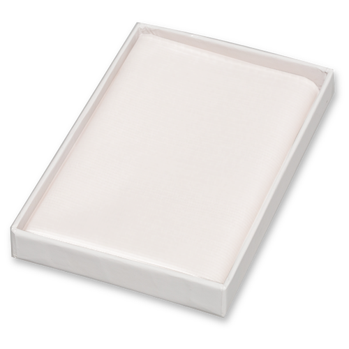 Weißes Satin Einstecktuch (1)