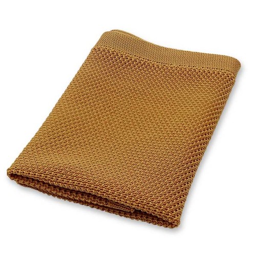 Gestrickte Einstecktuch Gold (1)