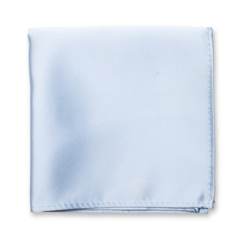 Babyblaues Einstecktuch Polyester Satin (1)