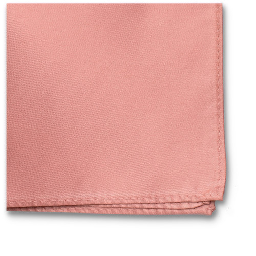 Braun-Rosa Einstecktuch Polyester Satin (2)