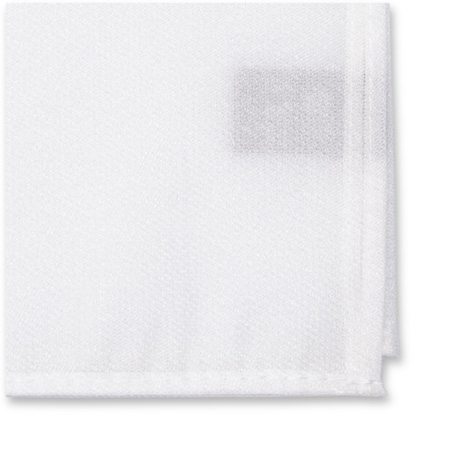 Weiße Glitter Einstecktuch (2)