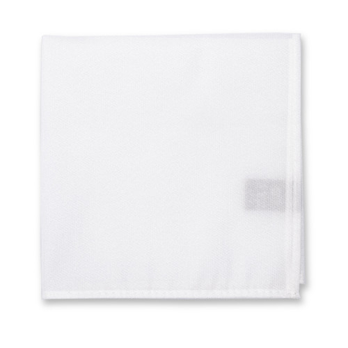 Weiße Glitter Einstecktuch (1)