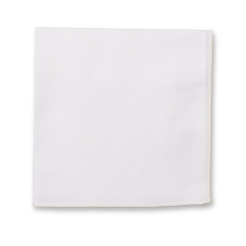 Weiße Baumwolle Einstecktuch (2)