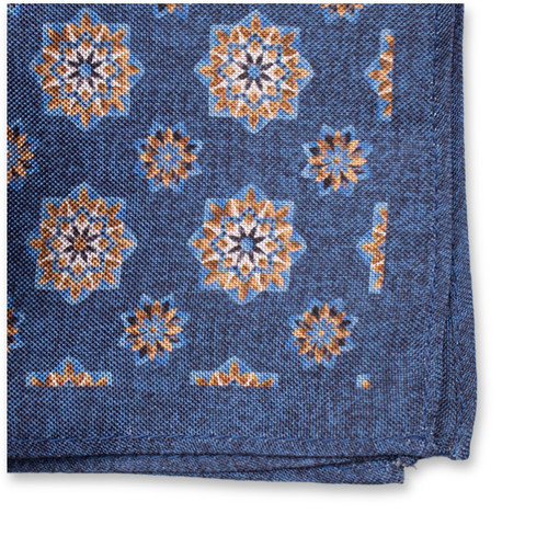 Königsblaues Einstecktuch im De-Luxe-Design (2)