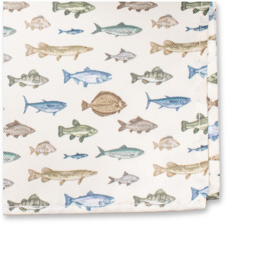Einstecktuch mit Fischmuster (2)