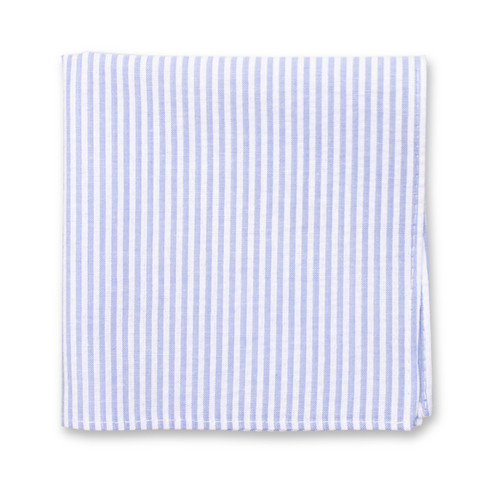 Einstecktuch Seersucker - Hellblau (2)