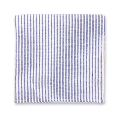 Einstecktuch Seersucker - Dunkelblau (1)