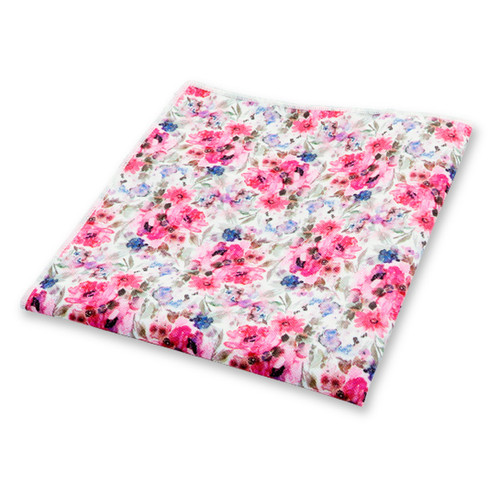 Fliederfarbenes Blumen-Einstecktuch (1)