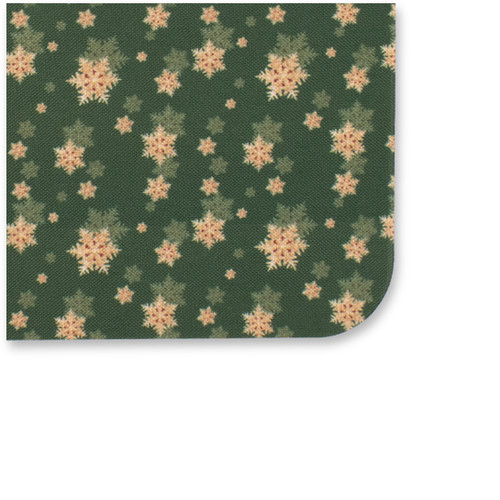 Weihnachts-Einstecktuch grün - Goldene Schneesterne (2)
