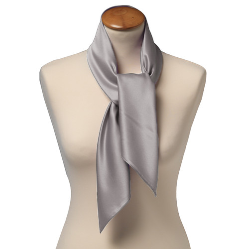 Graues Damentuch Polyester - Viereckig (2)