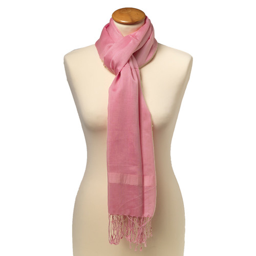 Hellrosa Pashmina Schal (1)