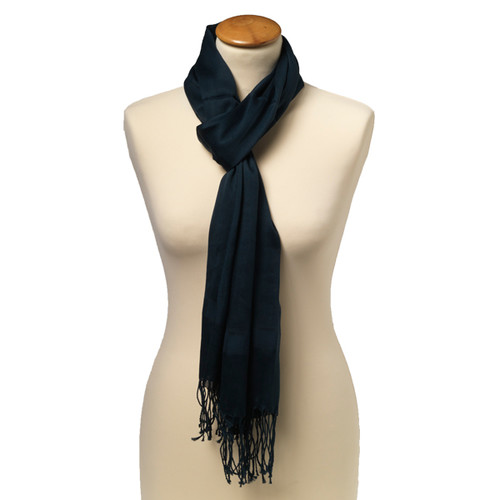 Dunkelblauer Pashmina Schal (1)